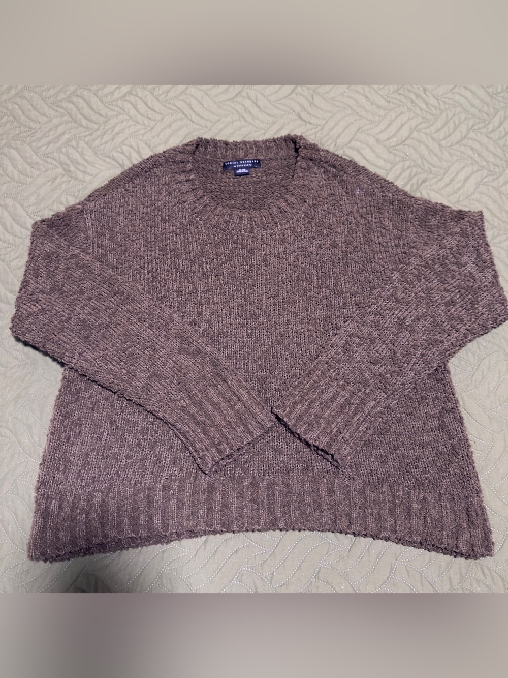 Social Standard Sanctuary Women’s Chenille Sweater XL Deep Forest Green